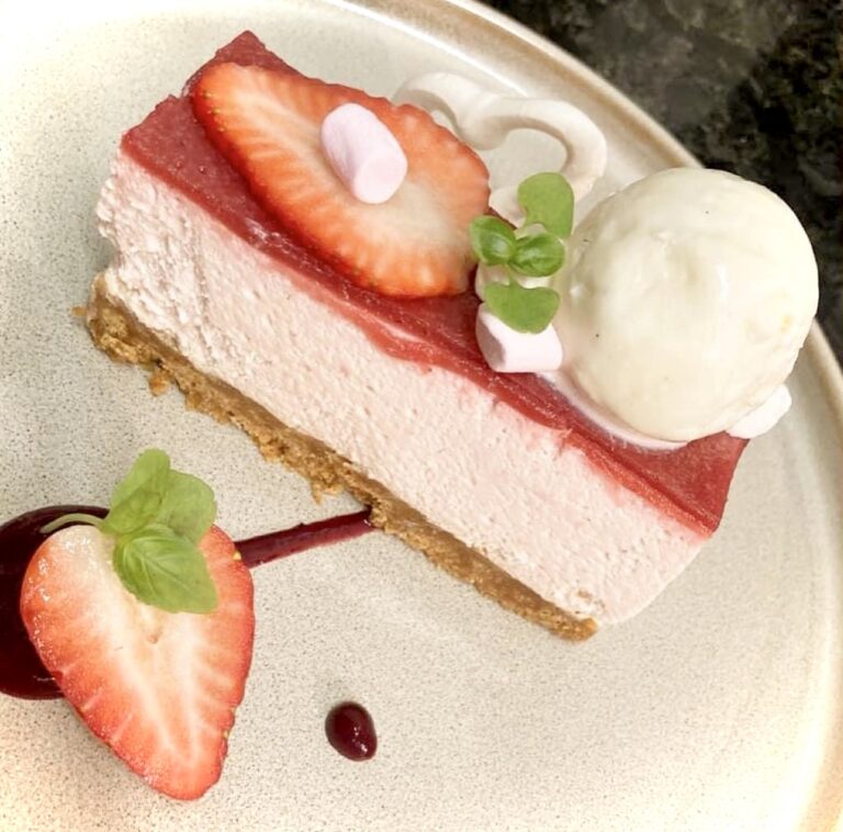 Gluten free Strawberry Cheesecake