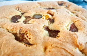 Gluten Free Rhubarb & Custard Blondies